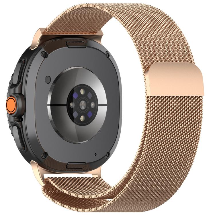 For Samsung Galaxy Watch8 40mm Full Coverage TPU Protective Cover Milanese Magnetic Metal Watch Band
