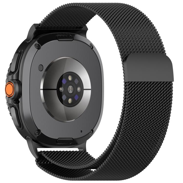 For Samsung Galaxy Watch8 44mm Full Coverage TPU Protective Cover Milanese Magnetic Metal Watch Band