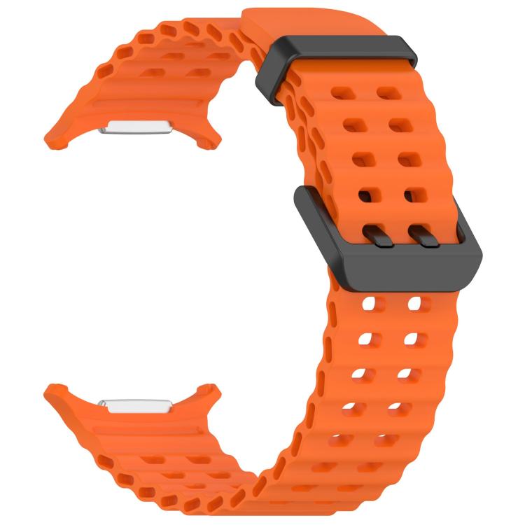 For Samsung Galaxy Watch 47mm / Ultra 2025 Silicone Watch Cover Marine Dual Buckle Silicone Watch Band