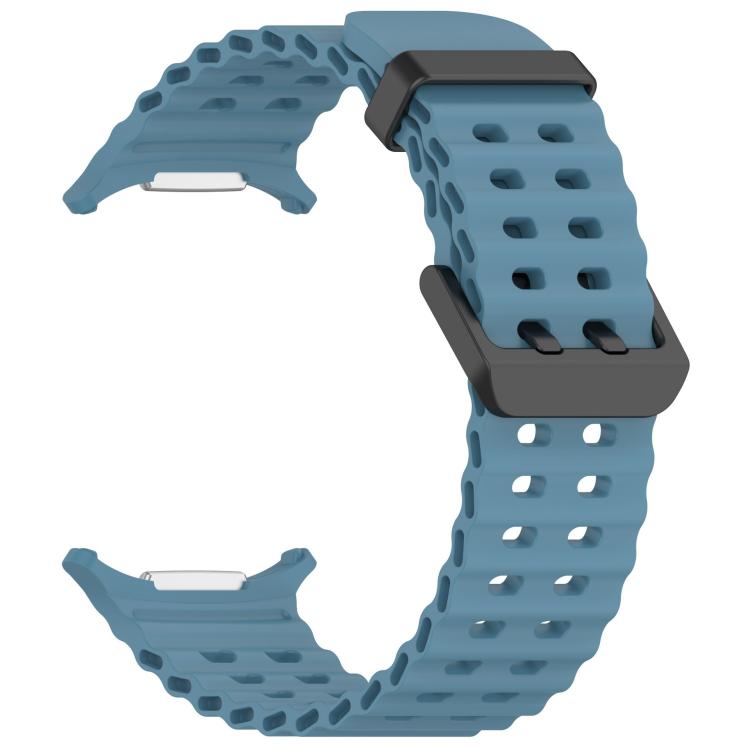 For Samsung Galaxy Watch 47mm / Ultra 2025 Silicone Watch Cover Marine Dual Buckle Silicone Watch Band
