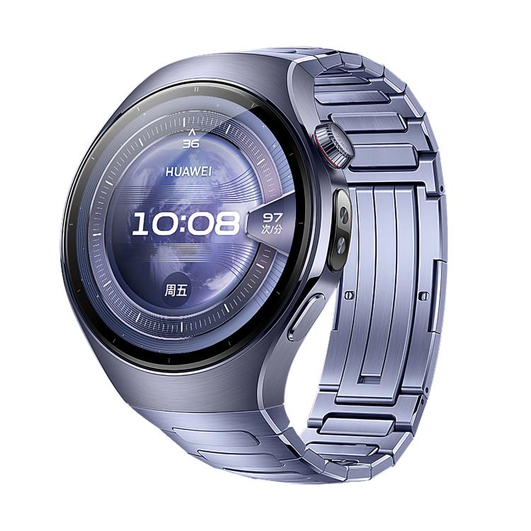For Huawei Watch 5 46mm I-Shaped Titanium Alloy Metal Watch Band