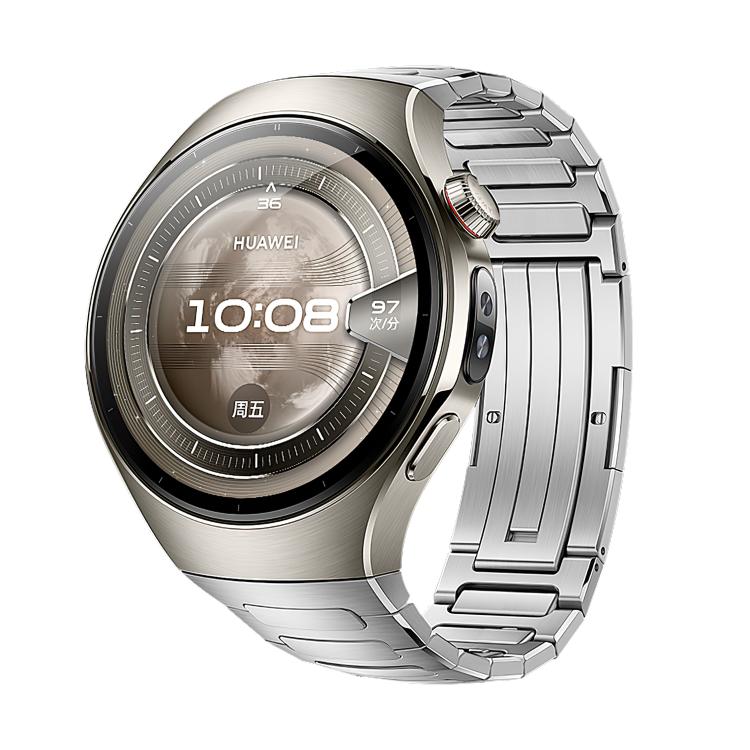 For Huawei Watch 5 46mm I-Shaped Titanium Alloy Metal Watch Band