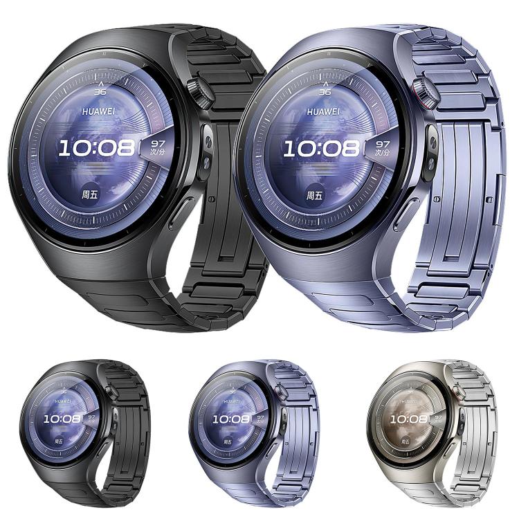 For Huawei Watch 5 46mm I-Shaped Titanium Alloy Metal Watch Band