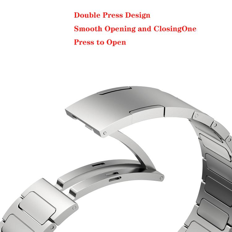 For Huawei Watch 5 46mm I-Shaped Titanium Alloy Metal Watch Band