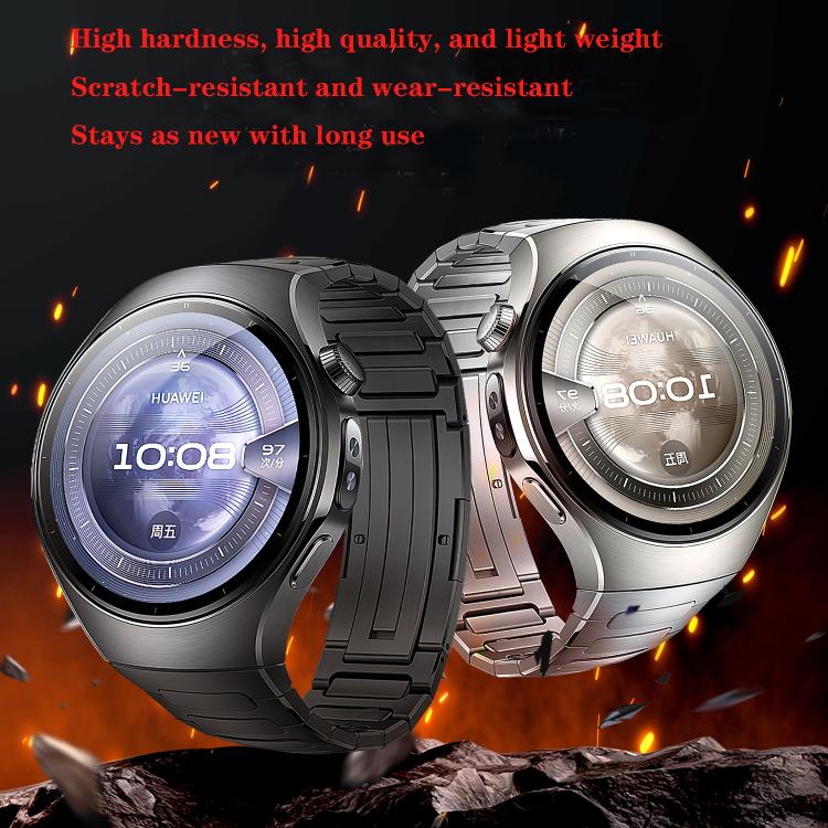 For Huawei Watch 5 46mm I-Shaped Titanium Alloy Metal Watch Band
