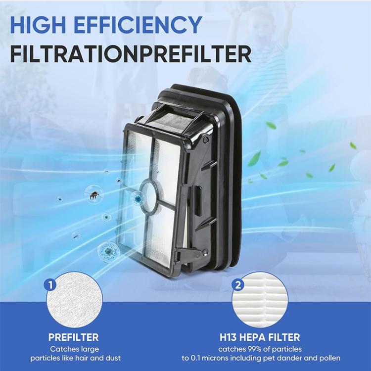 4pcs JUNSUNMAY Replacement Filters for Bissell Crosswave Wet Dry Vacuums 3888A / 1785A / 2306A
