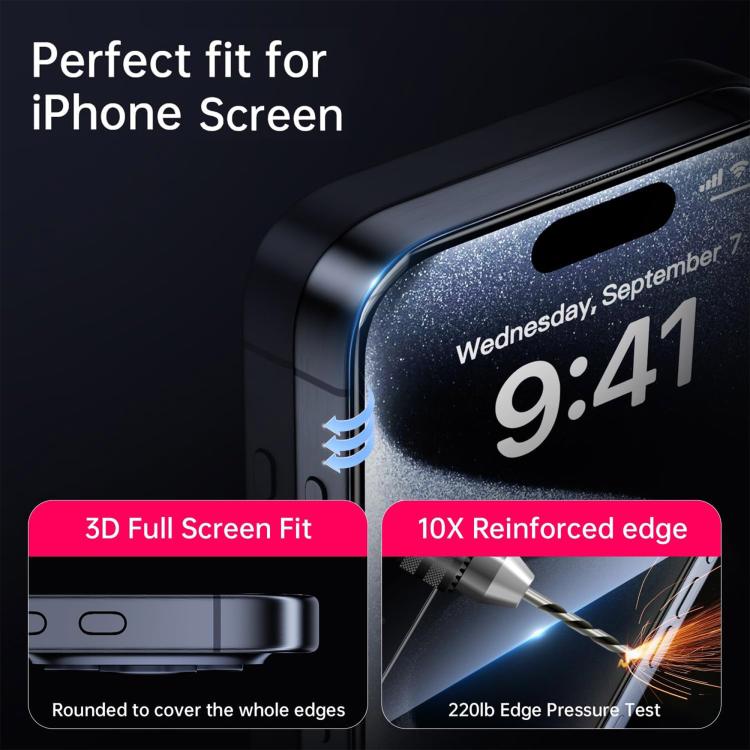 For iPhone 12 Pro Max Gorilla Explosion-Proof Anti-Fingerprint HD Tempered Glass Film