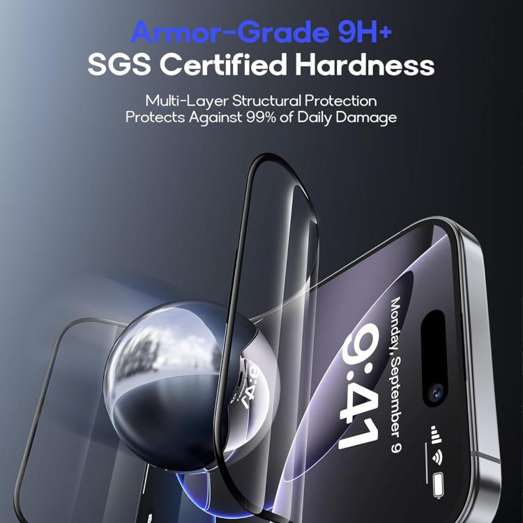 For iPhone 11 Pro Max Gorilla Explosion-Proof Anti-Fingerprint HD Tempered Glass Film