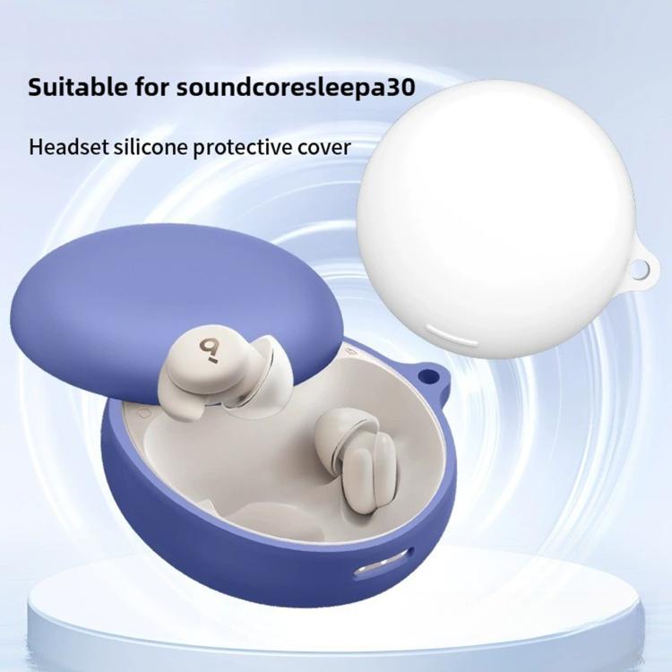 For Soundcore Sleep A30 Solid Color Silicone Earphone Protective Cover