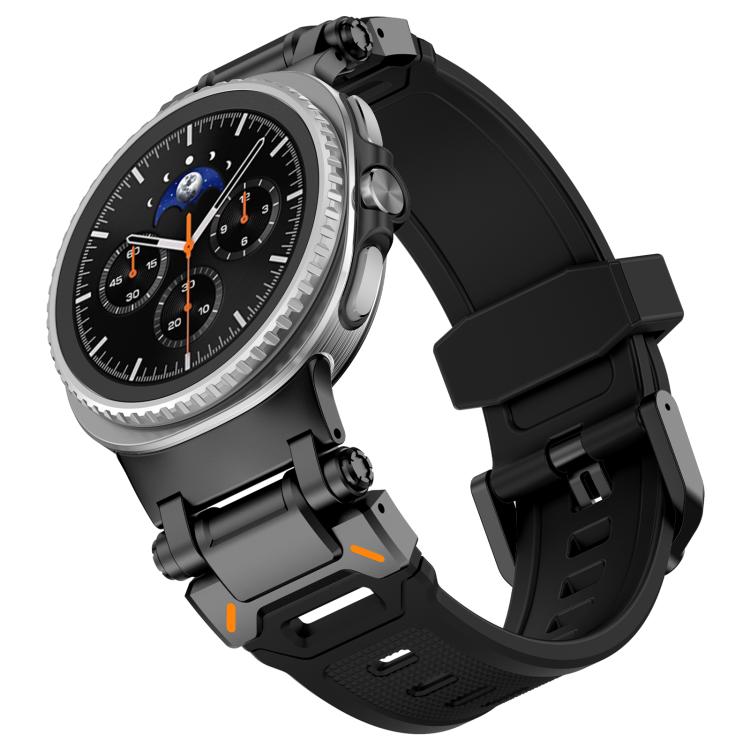 For Samsung Galaxy Watch8 / Watch8 Classic Explorer Metal Connector Silicone Watch Band