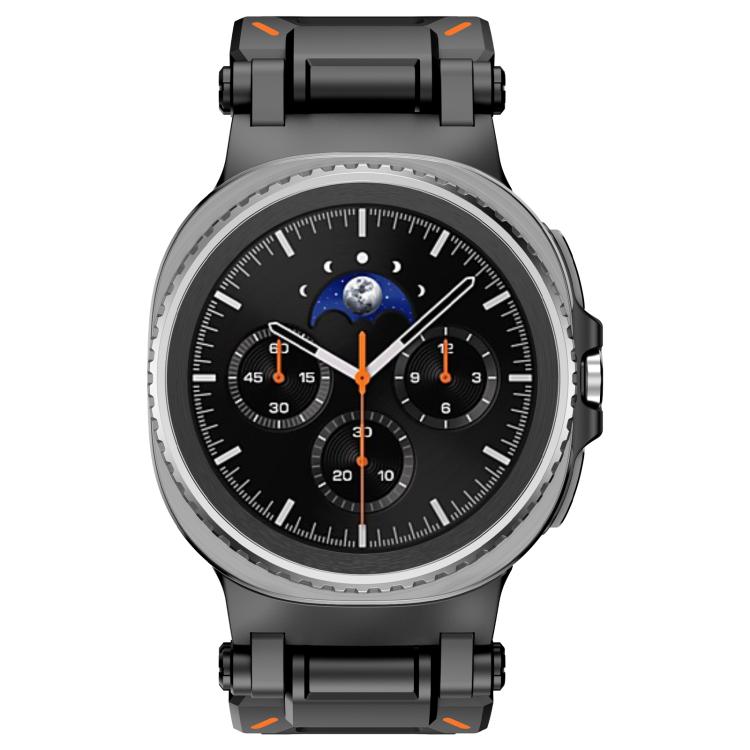 For Samsung Galaxy Watch8 / Watch8 Classic Explorer Metal Connector Silicone Watch Band