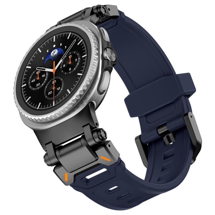 For Samsung Galaxy Watch8 / Watch8 Classic Explorer Metal Connector Silicone Watch Band