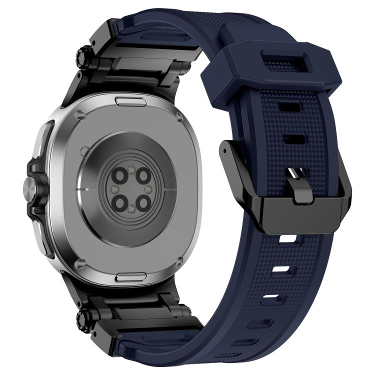 For Samsung Galaxy Watch8 / Watch8 Classic Explorer Metal Connector Silicone Watch Band