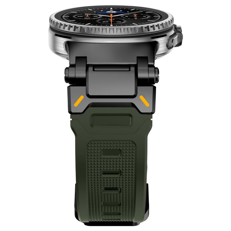 For Samsung Galaxy Watch8 / Watch8 Classic Explorer Metal Connector Silicone Watch Band