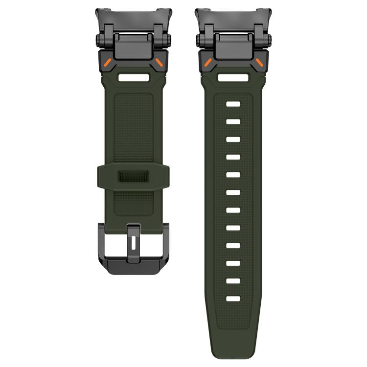 For Samsung Galaxy Watch8 / Watch8 Classic Explorer Metal Connector Silicone Watch Band
