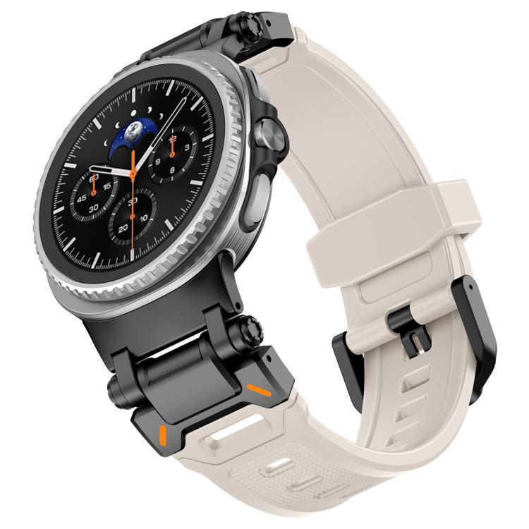 For Samsung Galaxy Watch8 / Watch8 Classic Explorer Metal Connector Silicone Watch Band