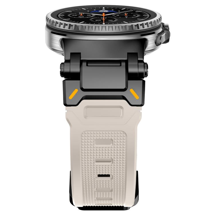 For Samsung Galaxy Watch8 / Watch8 Classic Explorer Metal Connector Silicone Watch Band