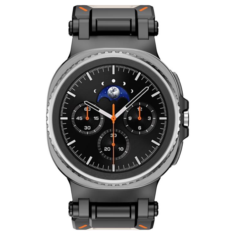 For Samsung Galaxy Watch8 / Watch8 Classic Explorer Metal Connector Silicone Watch Band