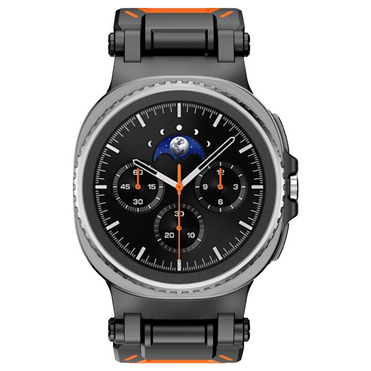 For Samsung Galaxy Watch8 / Watch8 Classic Explorer Metal Connector Silicone Watch Band
