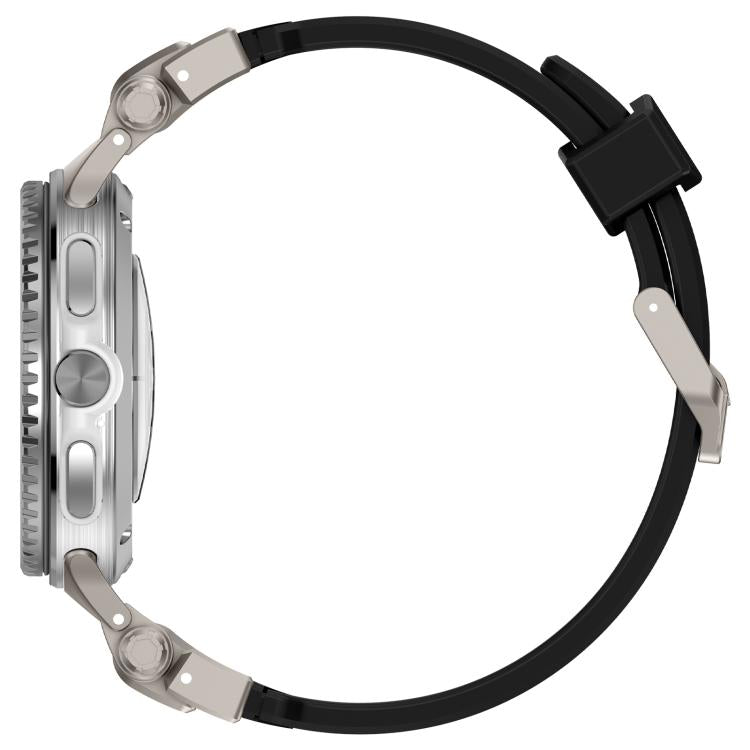 For Samsung Galaxy Watch8 / Watch8 Classic Explorer Metal Connector Silicone Watch Band