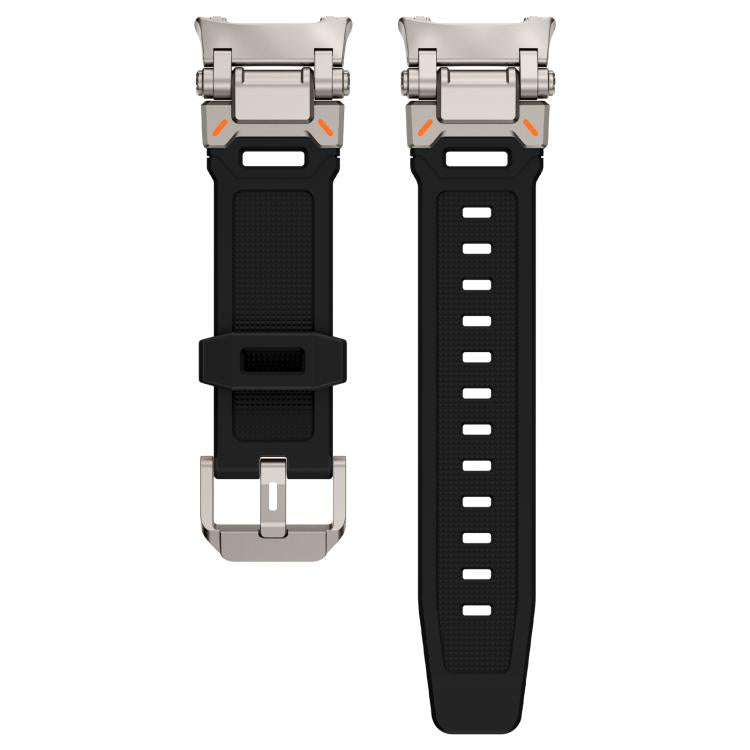 For Samsung Galaxy Watch8 / Watch8 Classic Explorer Metal Connector Silicone Watch Band