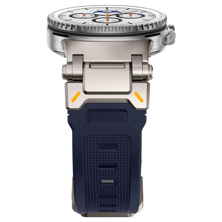 For Samsung Galaxy Watch8 / Watch8 Classic Explorer Metal Connector Silicone Watch Band