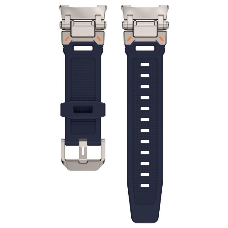 For Samsung Galaxy Watch8 / Watch8 Classic Explorer Metal Connector Silicone Watch Band