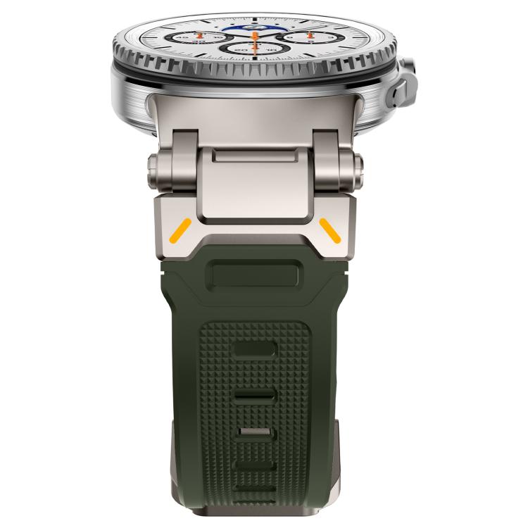For Samsung Galaxy Watch8 / Watch8 Classic Explorer Metal Connector Silicone Watch Band