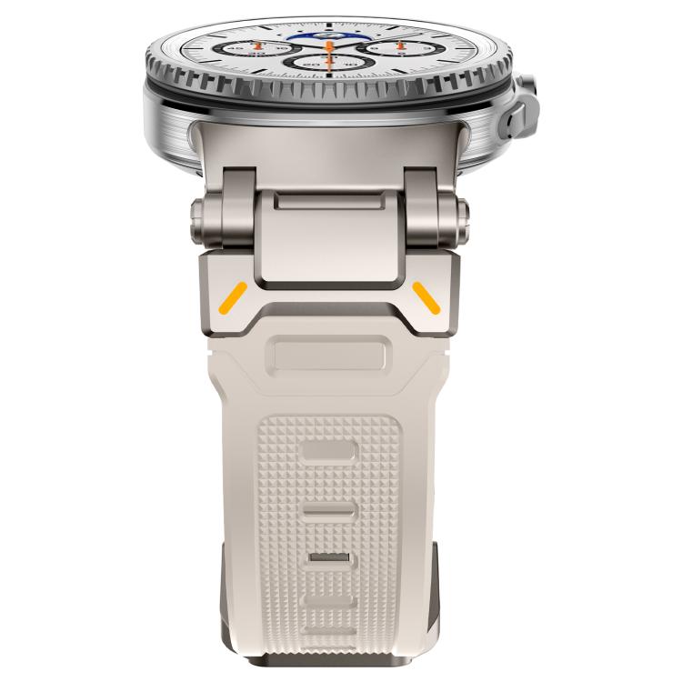 For Samsung Galaxy Watch8 / Watch8 Classic Explorer Metal Connector Silicone Watch Band