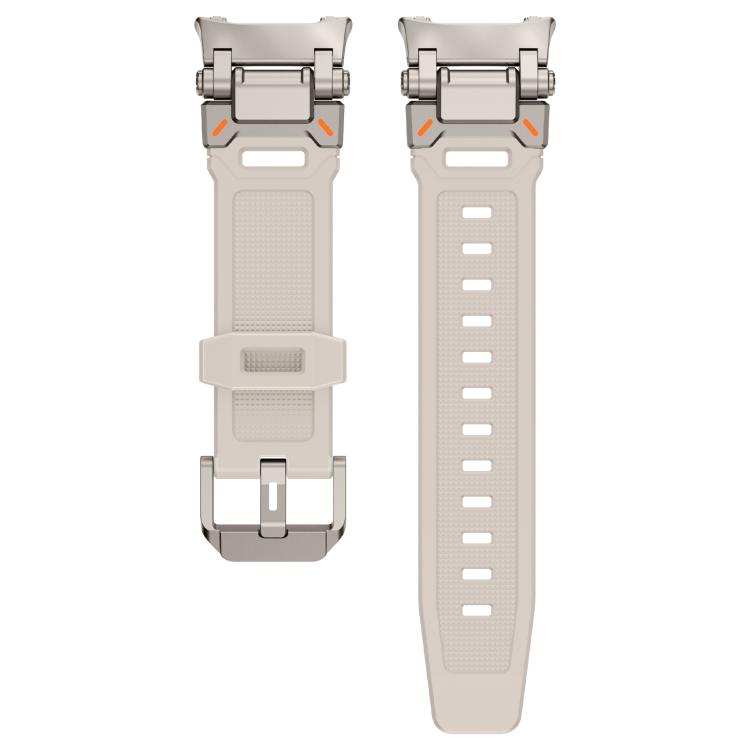 For Samsung Galaxy Watch8 / Watch8 Classic Explorer Metal Connector Silicone Watch Band