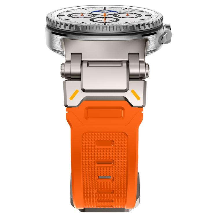For Samsung Galaxy Watch8 / Watch8 Classic Explorer Metal Connector Silicone Watch Band
