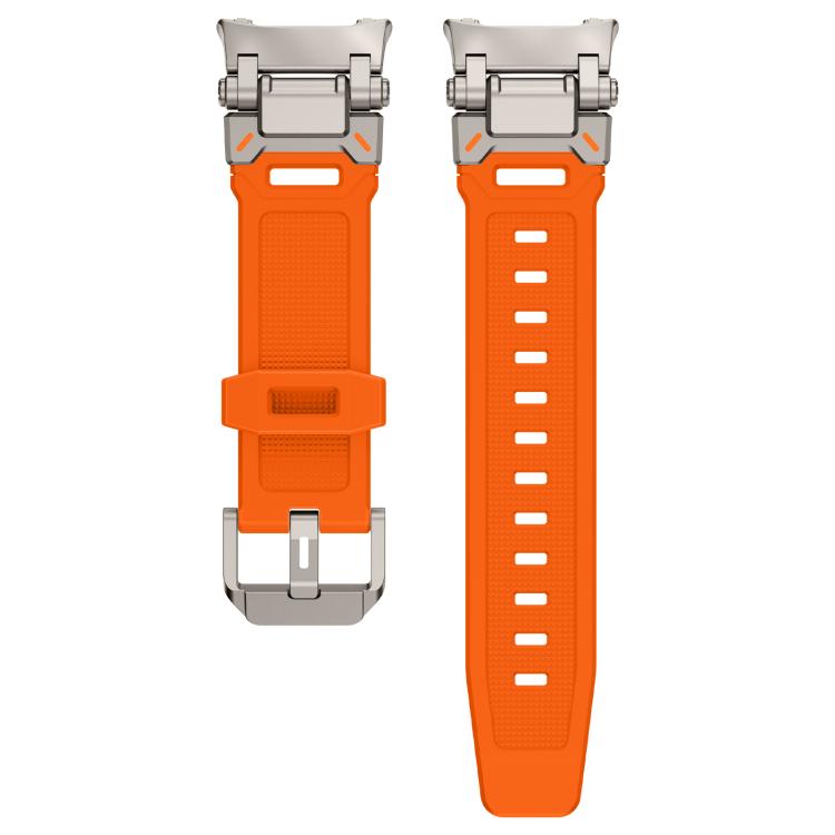 For Samsung Galaxy Watch8 / Watch8 Classic Explorer Metal Connector Silicone Watch Band