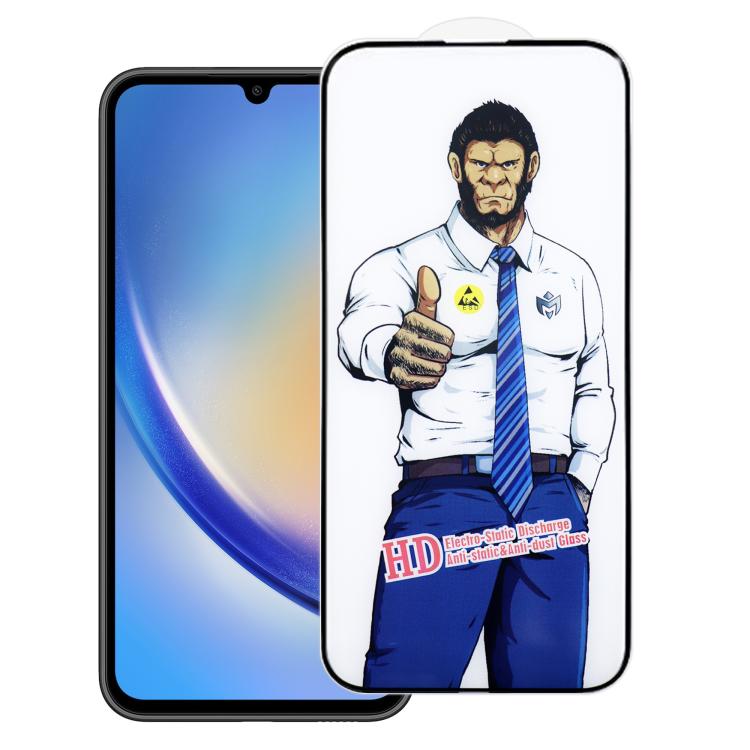 For Samsung Galaxy A34 5G Gorilla Explosion-Proof Anti-Fingerprint HD Tempered Glass Film