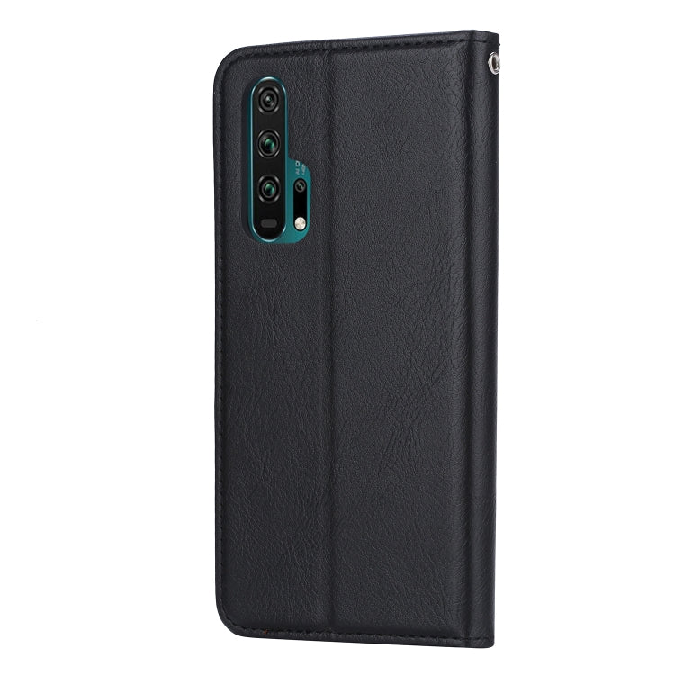 Knead Skin Texture Horizontal Flip Leather Case for Huawei Honor 20 Pro, with Photo Frame & Holder & Card Slots & Wallet