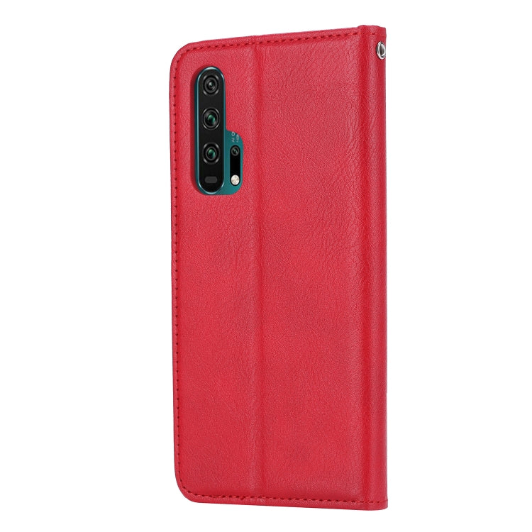 Knead Skin Texture Horizontal Flip Leather Case for Huawei Honor 20 Pro, with Photo Frame & Holder & Card Slots & Wallet