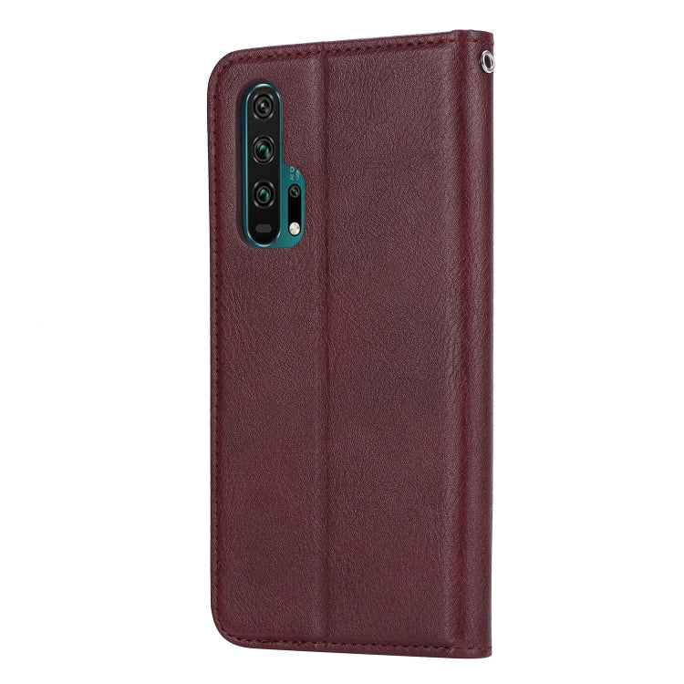 Knead Skin Texture Horizontal Flip Leather Case for Huawei Honor 20 Pro, with Photo Frame & Holder & Card Slots & Wallet