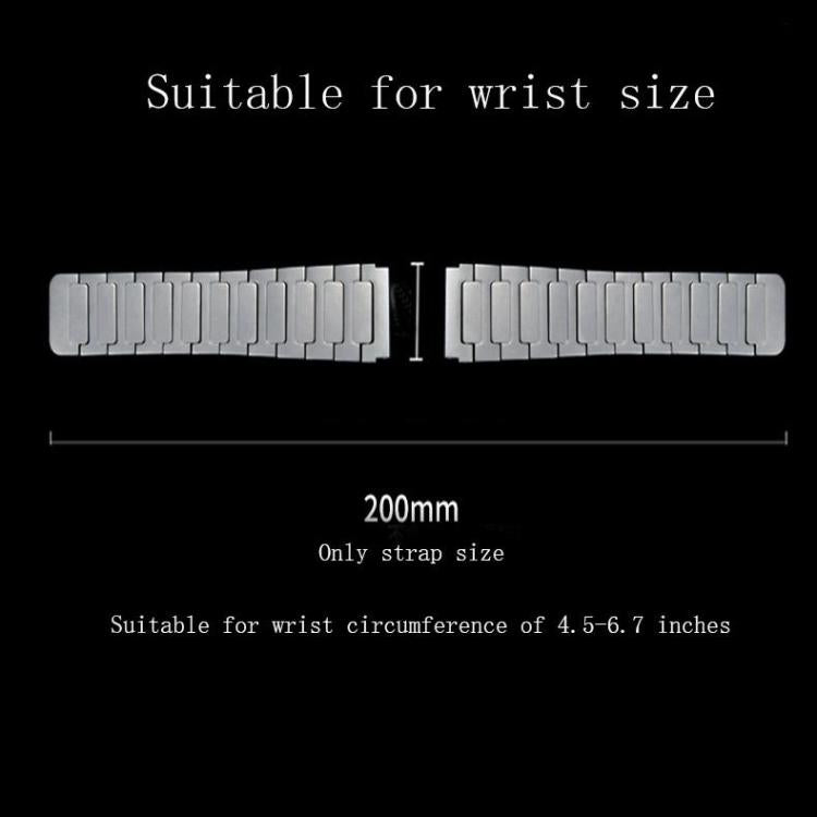 20mm I-Shaped Magnetic Metal Stainless Steel Watch Band