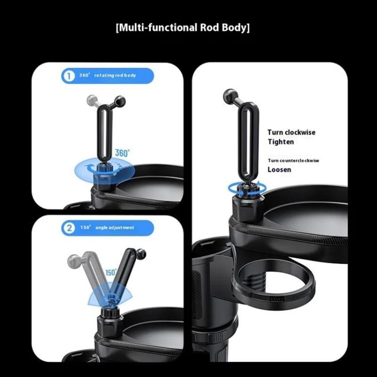 CP242 Universal 4 in 1 Car Phone Holder Cup Holder Tray Stand Car Cup Holder Expansion Tray