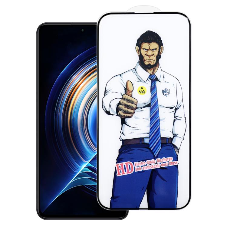 For Redmi K50 Gorilla Explosion-Proof Anti-Fingerprint HD Tempered Glass Film