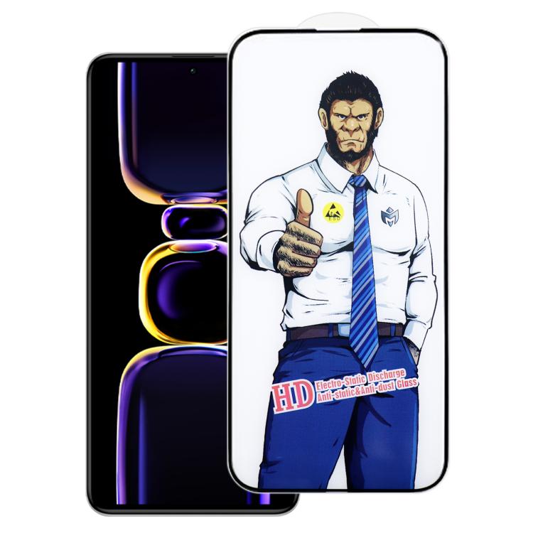 For Redmi K60 Gorilla Explosion-Proof Anti-Fingerprint HD Tempered Glass Film