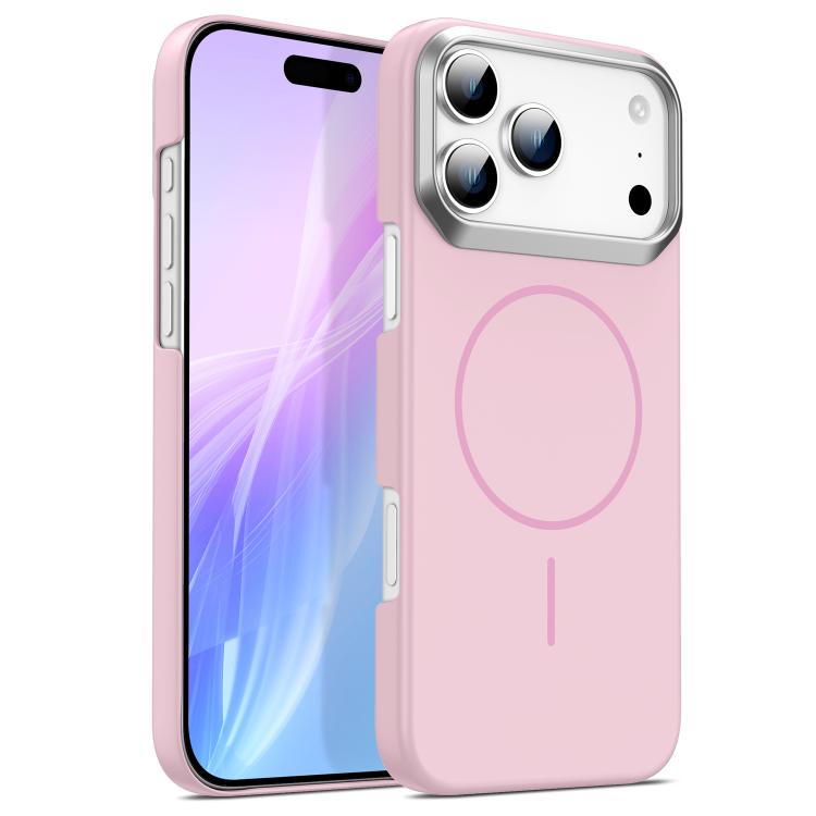 For iPhone 17 Pro Max Gold Armor PC Thin Circle MagSafe Shockproof Phone Case