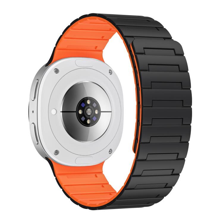 For Samsung Galaxy Watch8 / Watch8 Classic Soft Silicone Magnetic Watch Band
