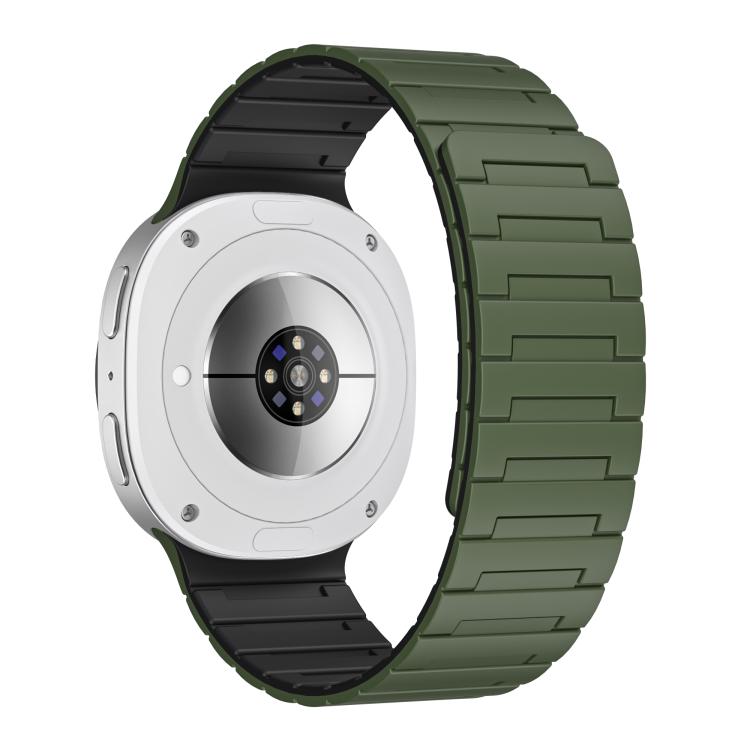 For Samsung Galaxy Watch8 / Watch8 Classic Soft Silicone Magnetic Watch Band