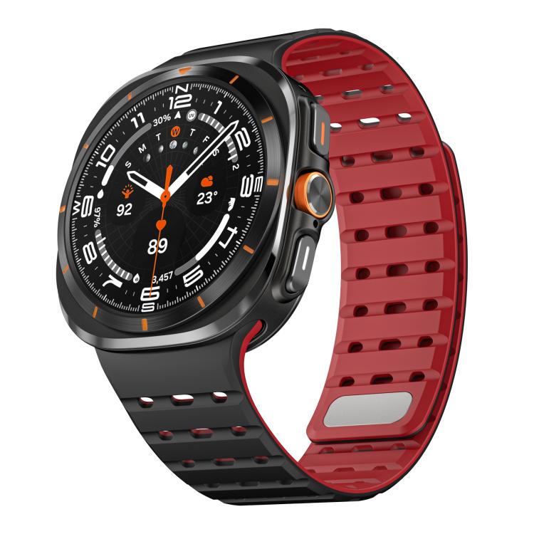 For Samsung Galaxy Watch Ultra 47mm / Ultra 2025 Breathable Silicone Magnetic Watch Band