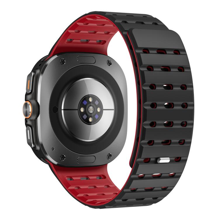 For Samsung Galaxy Watch Ultra 47mm / Ultra 2025 Breathable Silicone Magnetic Watch Band