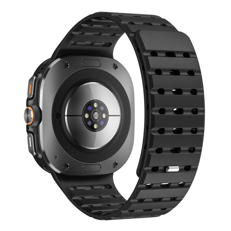 For Samsung Galaxy Watch Ultra 47mm / Ultra 2025 Breathable Silicone Magnetic Watch Band