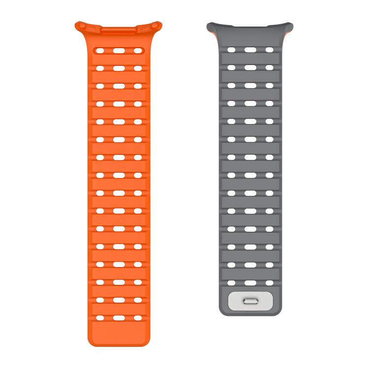 For Samsung Galaxy Watch Ultra 47mm / Ultra 2025 Breathable Silicone Magnetic Watch Band