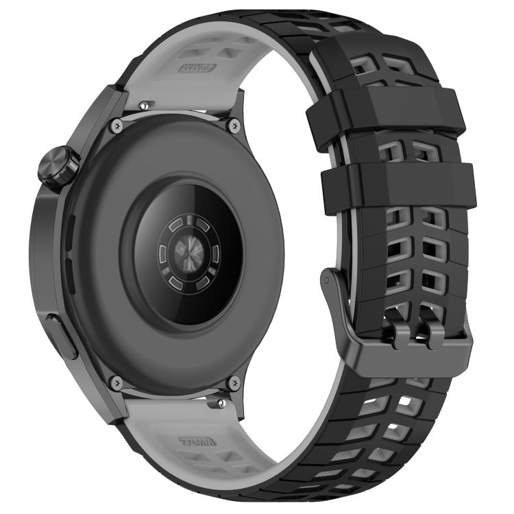 22mm Double Holes Two Color Silicone Watch Band