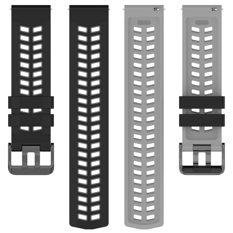 22mm Double Holes Two Color Silicone Watch Band