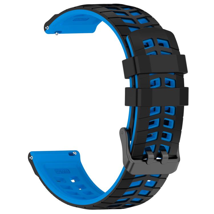 22mm Double Holes Two Color Silicone Watch Band
